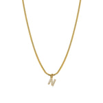 Load image into Gallery viewer, Zircon Letter Pendant Necklace
