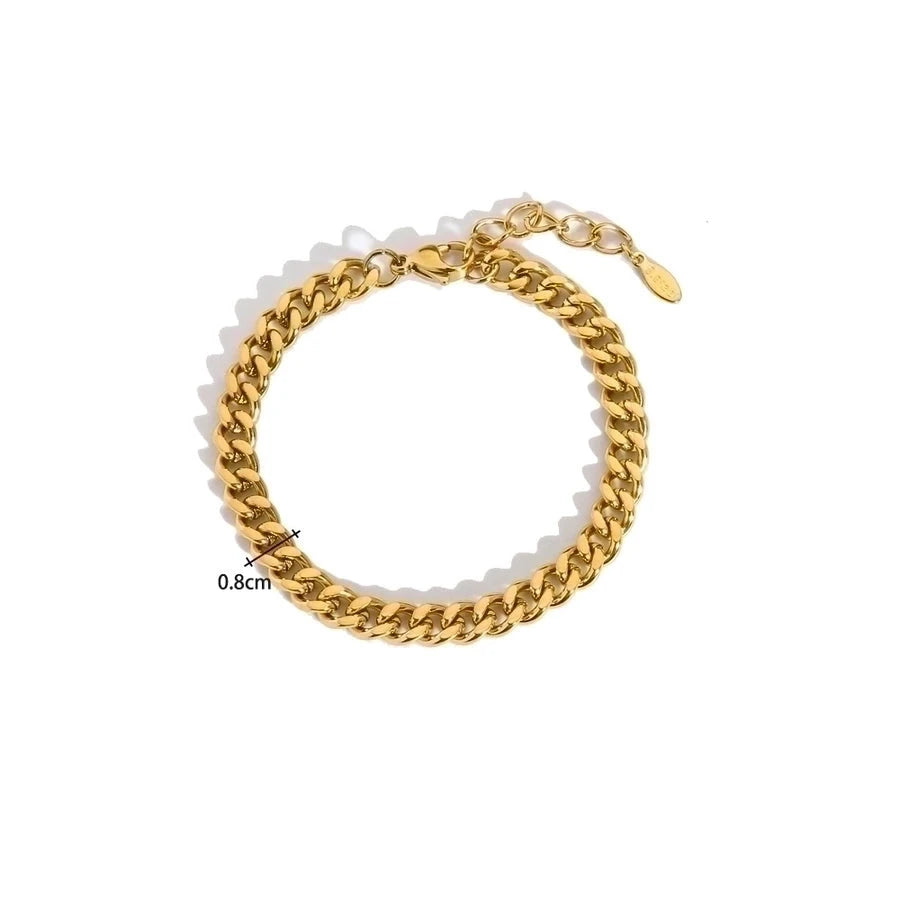 18K Gold Plated Geometric Bracelet