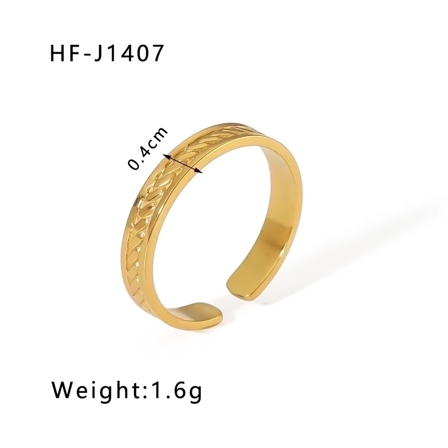 Geometric Open Ring - 18K Gold