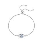 Load image into Gallery viewer, Devil&#39;s Eye Silver Bracelet
