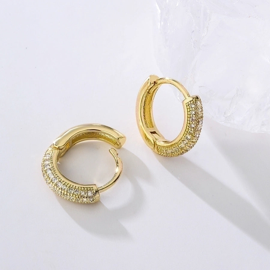 Geometric Gold Hoop Earrings