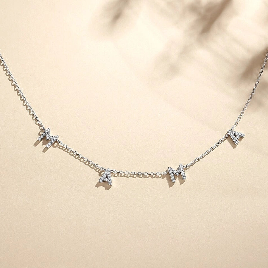 Sterling Silver "MAMA" Necklace