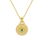 Load image into Gallery viewer, Evil Eye Silver Necklace
