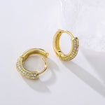 Load image into Gallery viewer, Geometric Gold Hoop Earrings
