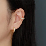 Load image into Gallery viewer, Zircon Sterling Silver Ear Cuffs
