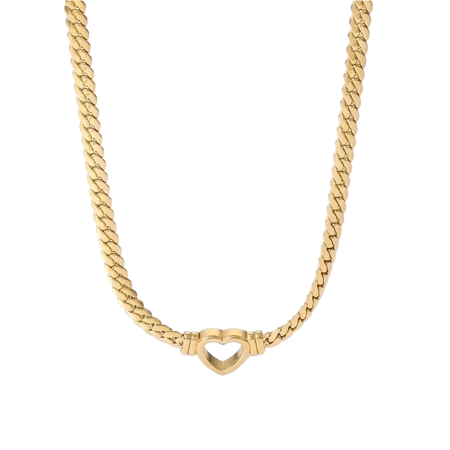 Retro Titanium Steel Gold Necklace