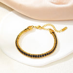 Load image into Gallery viewer, Color Block Gold Bracelet
