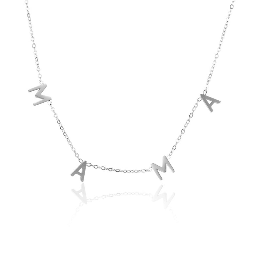 Sterling Silver "MAMA" Necklace