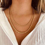 Load image into Gallery viewer, U Shape Gold Plated Necklace
