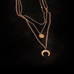 Load image into Gallery viewer, Moon Tassel Pendant Necklace
