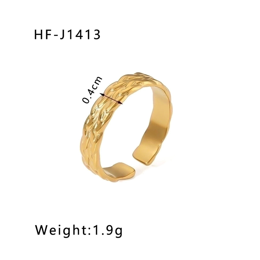 Geometric Open Ring - 18K Gold