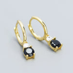 Load image into Gallery viewer, Zircon Sterling Drop Earrings
