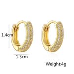 Load image into Gallery viewer, Geometric Gold Hoop Earrings
