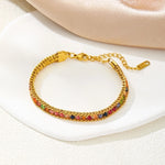 Load image into Gallery viewer, Color Block Gold Bracelet
