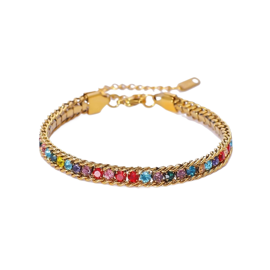 Color Block Gold Bracelet