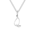 Load image into Gallery viewer, Letter Pendant Stainless Steel Necklace
