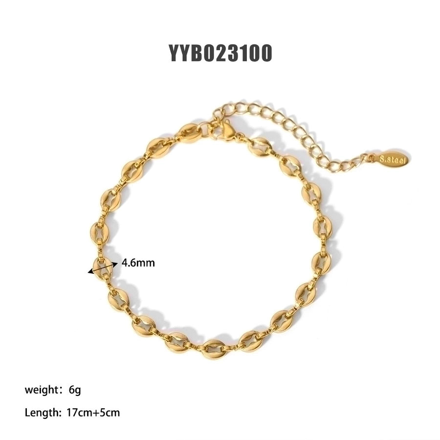 18K Gold Plated Geometric Bracelet