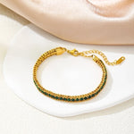 Load image into Gallery viewer, Color Block Gold Bracelet
