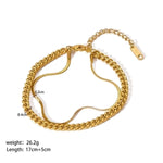 Load image into Gallery viewer, 18K Gold Plated Geometric Bracelet
