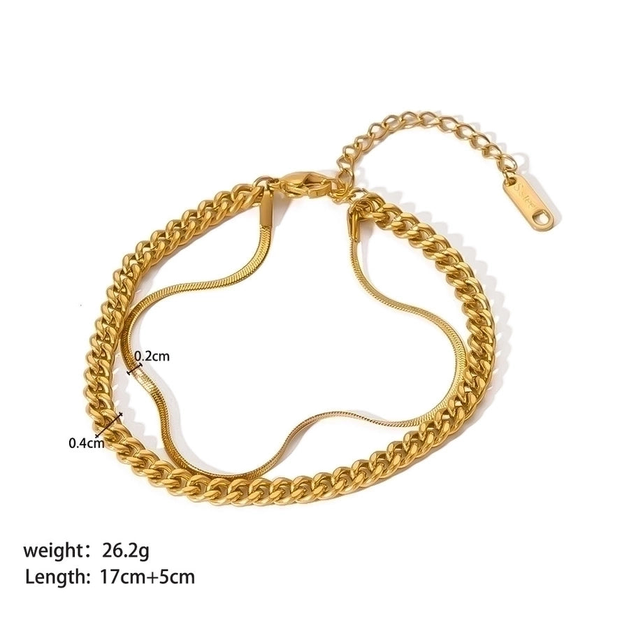 18K Gold Plated Geometric Bracelet