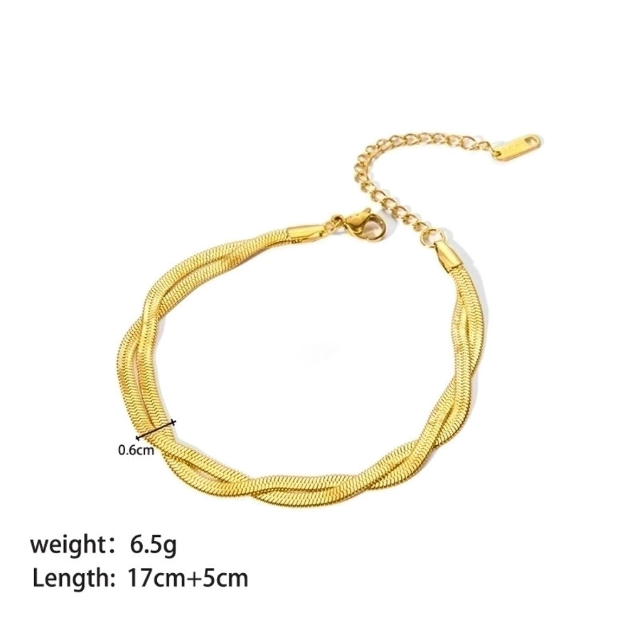 18K Gold Plated Geometric Bracelet