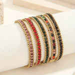 Load image into Gallery viewer, Color Block Gold Bracelet
