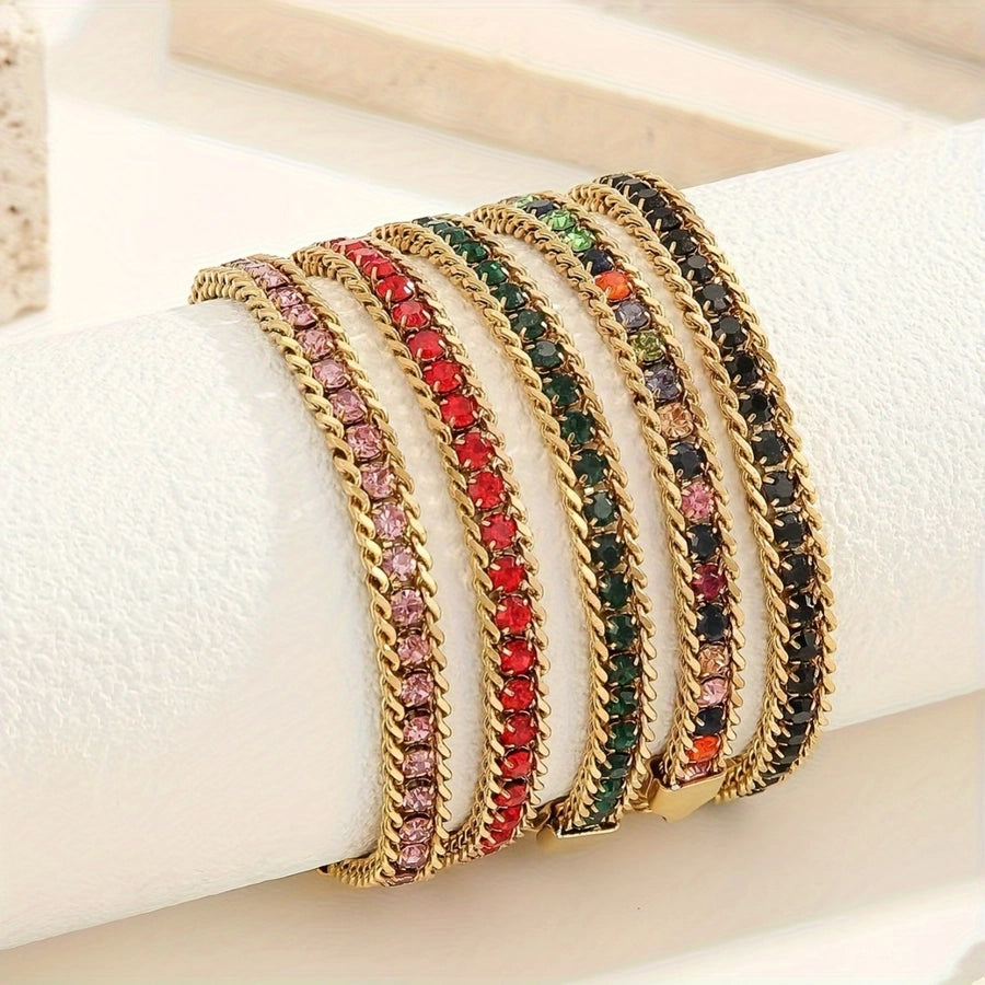 Color Block Gold Bracelet