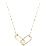 Load image into Gallery viewer, Geometric Gold Rhinestone Necklace
