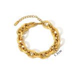 Load image into Gallery viewer, 18K Gold Plated Stainless Steel Bracelet
