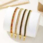 Load image into Gallery viewer, Color Block Gold Bracelet
