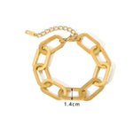 Load image into Gallery viewer, 18K Gold Plated Stainless Steel Bracelet
