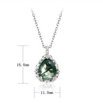 Load image into Gallery viewer, Lab-Grown Gemstone Silver Pendant
